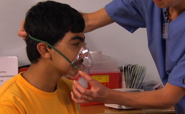 Administer Nebulizer Treatment and Assess Peak Flow
